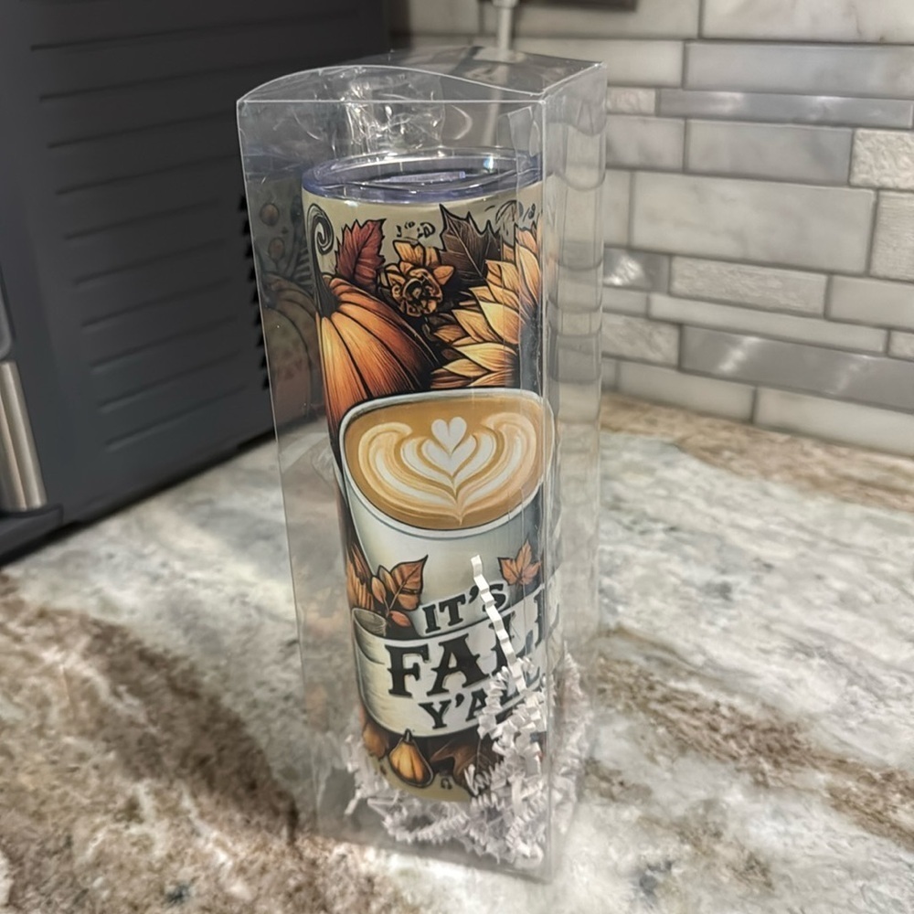 Its Fall Yall 20 oz skinny tumbler